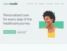 Tablet Screenshot of edenhealth.com